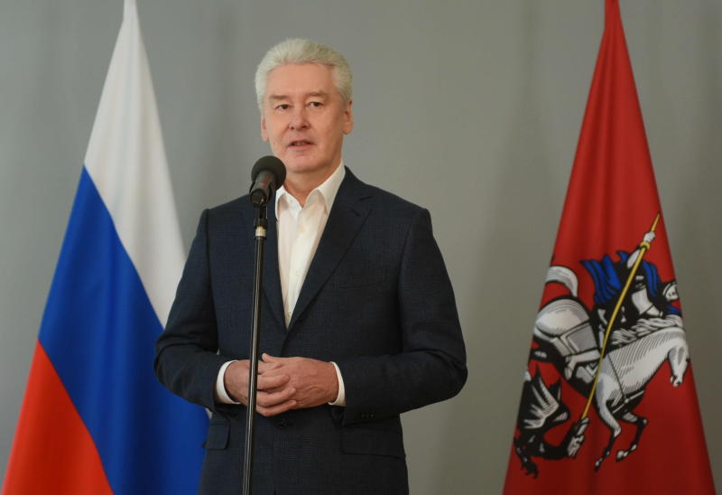 Мэр Москвы Сергей Собянин дал старт голосованию на выбор наименования для Третьего пересадочного контура. Фото: "Вечерняя Москва"